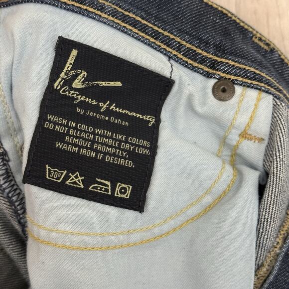 Citizens of Humanity Jeans Women’s Size 31 Low Rise Dark Wash Style 096B-085 USA - Picture 15 of 16